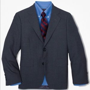 BROOKS BROTHERS Boys Two-Button  Prep Jacket and  Plain-Front Suit Pants